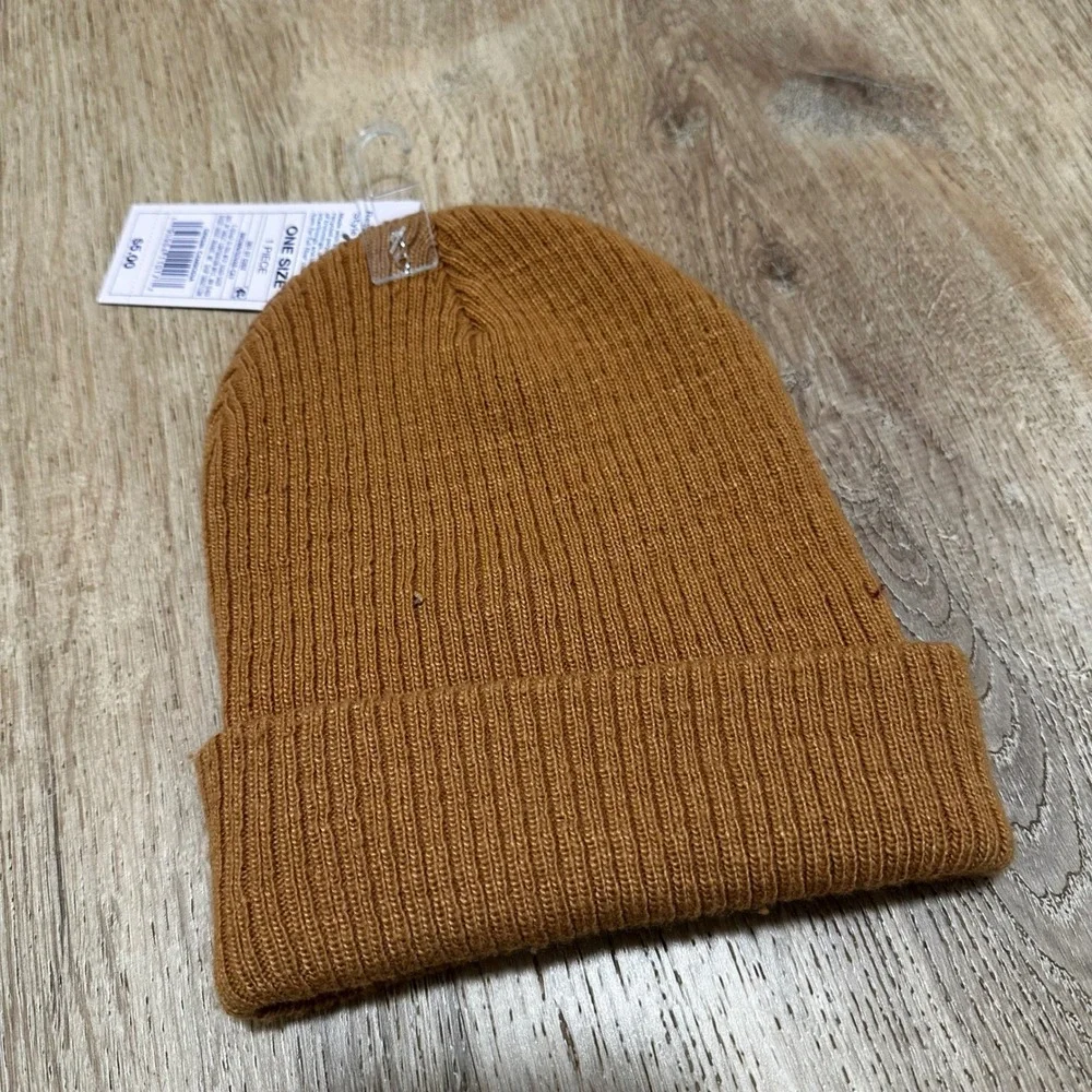Wild Fable | NWT Women's Ribbed Knit Burnt Orange Cuffed Beanie Hat